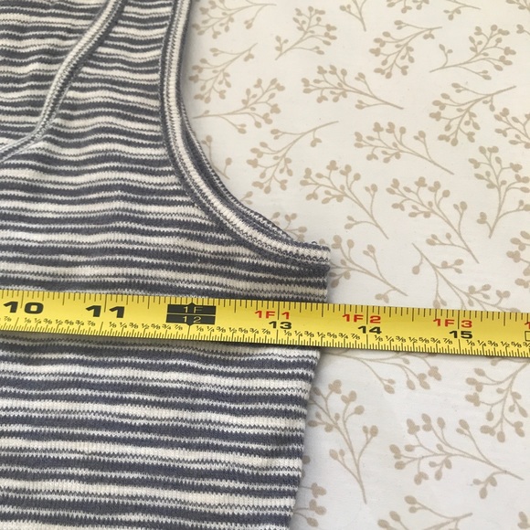 Madewell Blue Indie Henley Bodysuit in Stripe Size XXS - Picture 9 of 13